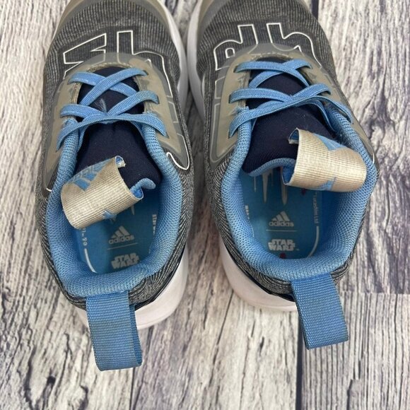 Adidas Star Wars Rapid Run Toddler‎ Kids Size 9 Jedi Storm Trooper running Shoes - Picture 6 of 9